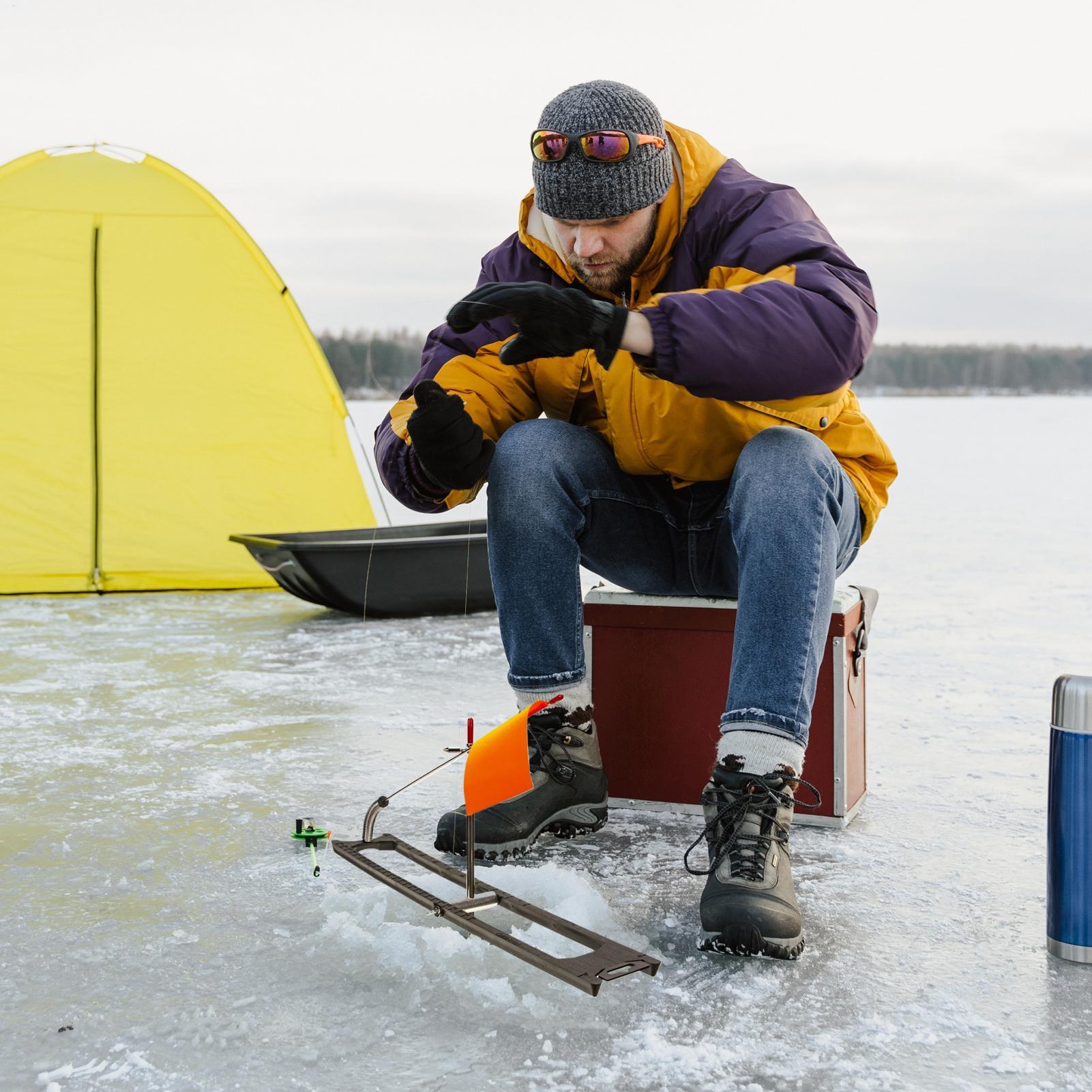 Ice Fishing Tip Up - Aksesori Perlengkapan Memancing di Es, Bendera