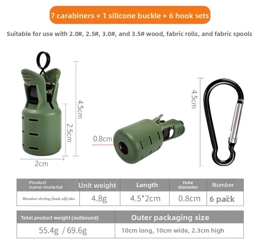 6 buah pelindung mata kail ika - Fishing Equipment Carp ulasan dan harga