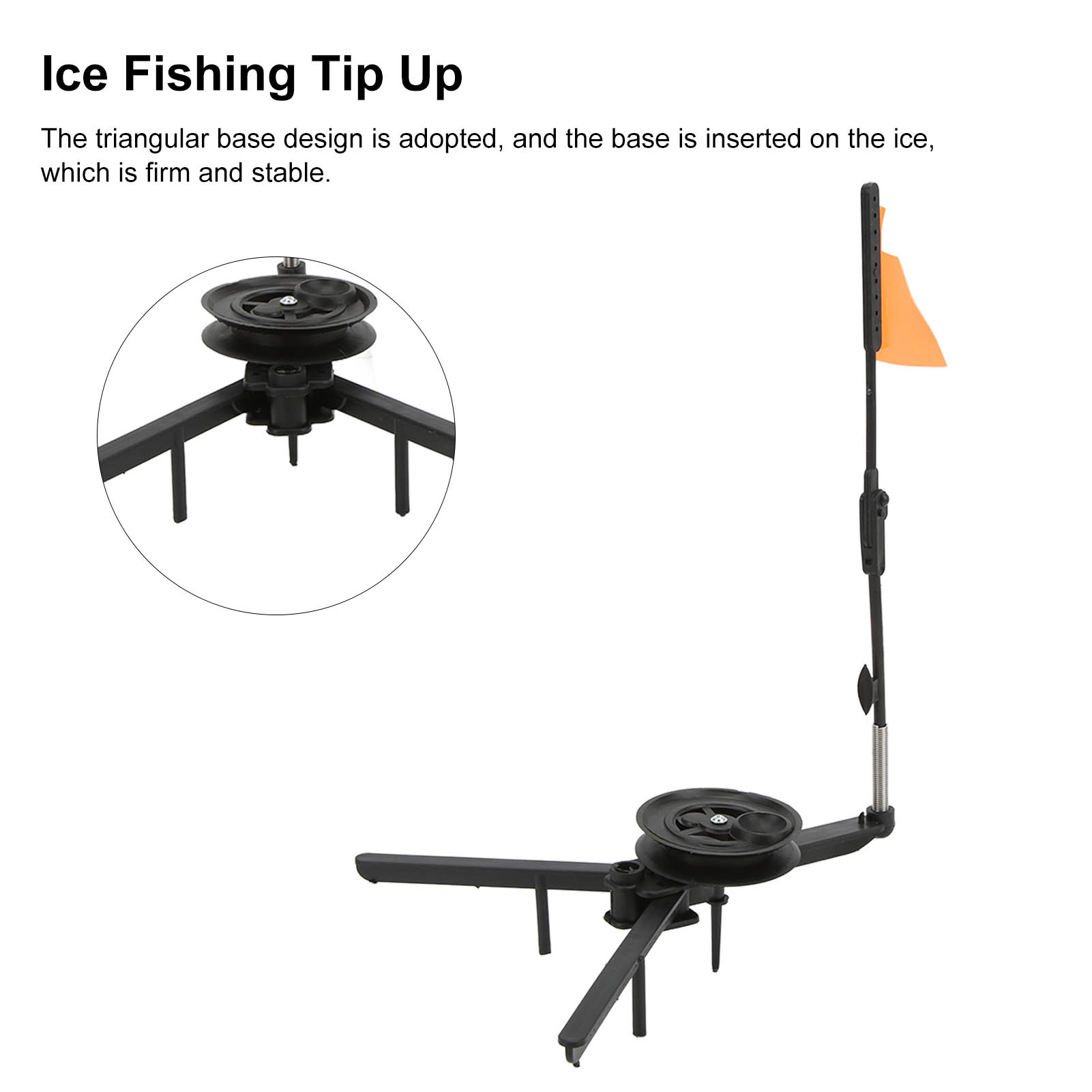 Tiang Pancing Es Lipat dengan  - Ice Fishing Tip Up ulasan dan harga